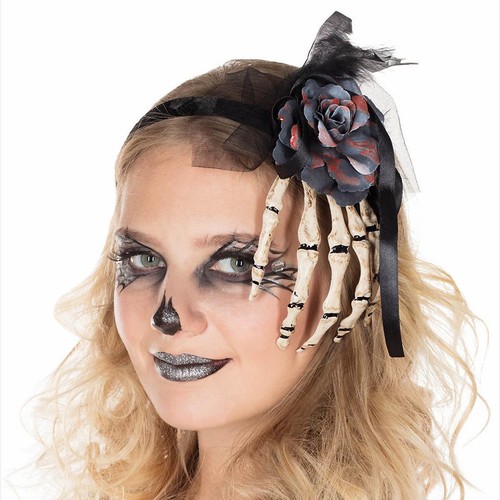 Skeletthand haarreif halloween - skeletthand,