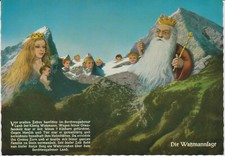 Ansichtskarte: Berg-Gesichter "Die Watzmannsage", ungel. 10,5 x 15 cm