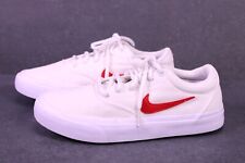 Nike SB Charge Unisex Sneaker Sportschuhe Gr. 36,5 weiß rot Canvas Skater BS5