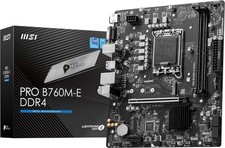 MSI PRO B760M-E DDR4 Mainboard Intel Sockel 1700 Intel B760 USB-C 3.2 M.2