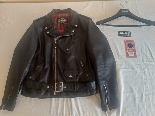Lederjacke schott 626vn mit - lederjacke,