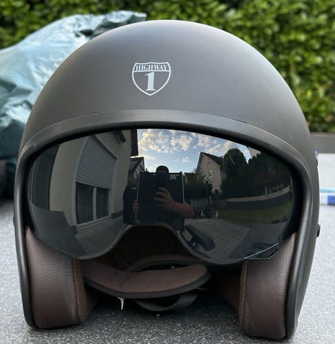 Highway motorradhelm schwarz - highway, 1