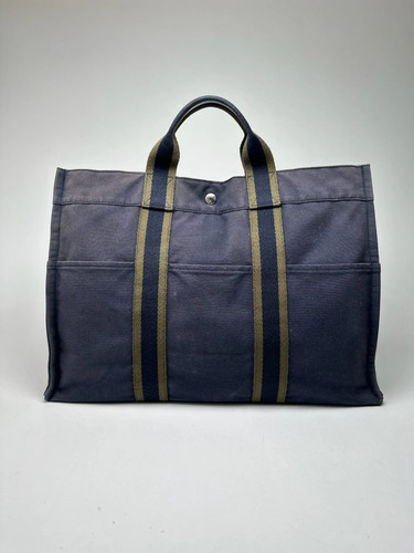 Vintage hermes canvas - canvas, shopper