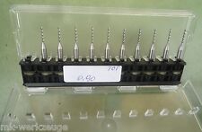 10 VHM TCT Vollhartmetall Spiralbohrer Ø 0,90 mm Mini Bohrer Mikrobohrer CNC HM