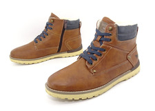 MUSTANG Stiefel Boots Herrenstiefel Braun Winterstiefel Warmfutter Braun Gr. 44