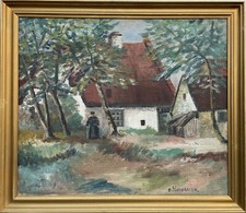 IMPRESSIONIST OLD FARMHOUSE