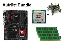 Bundle MSI Z97 GAMING 3 + Intel Core i3 i5 i7 CPU + 4GB bis 32GB RAM wählbar