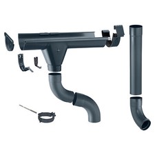 Dachrinnen set zink 250 - dachrinnen,