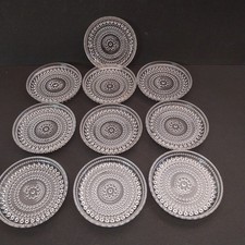 10 Untersetzer Oiva Toikka Kastehelmi Tauperle - Iittala Finnland