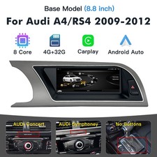 Android Apple Carplay Autoradio Auto Nachrüstung Für Audi A4 RS4 Niedrige 09-12