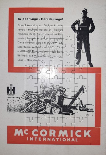 Werbeanzeige 1961 cormick - werbeanzeige, mc