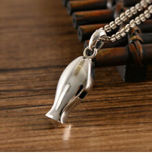I01 Anhänger Pfeife in Form eines Fisches Fisch Sterling Silber 925