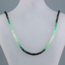 Collier Smaragd Kette 925er