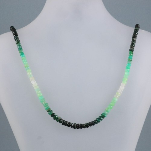 Collier smaragd kette 925er - smaragd,
