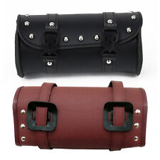 Motorrad synthetische Gabel Tasche Leder für Harley Sattel Lenker Runde Werkzeug