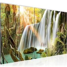 Wandbilder Set Wasserfall XXL