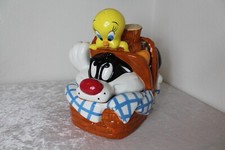 Keksdose Keramik Looney Tunes Cookie Jar Sylvester Tweety selten Comic Cartoon