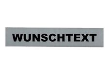 Rückenschild Wunschtext silber-reflex 38 x 8cm Feuerwehr Rettungsdienst