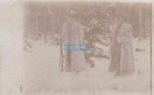 Foto-AK Soldaten Wintermantel Jagd ? Jäger ?