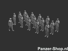 16x Bundeswehr Figuren, Appell In Ausrustung, Spur H0, 1:87, Unbemalt, Soldaten