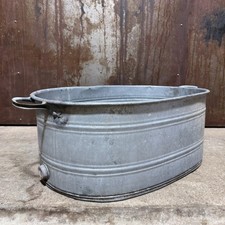 Alte kleine Zinkwanne ovale