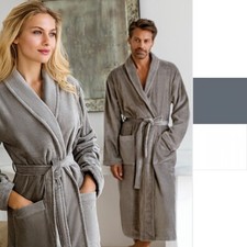 Vossen Velours Bademantel Feeling / Schalkragen Feeling-L Damen Herren Bademante