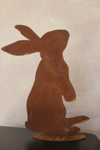 Hase seppl aus metall - "seppl",
