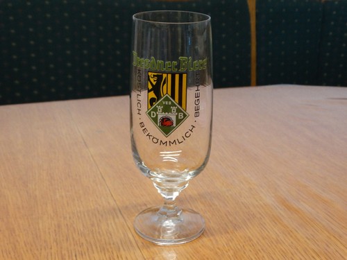 Bierglas original ddr dresdner - original,