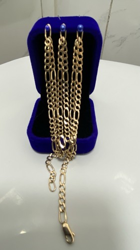 Figarokette gold 585 kette - 585, 14