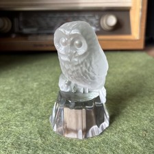 WMF Kristall Glas Figur Eule