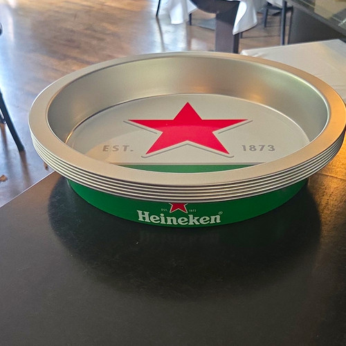 Heineken werbe serviertablett - heineken, werbe-serviertablett
