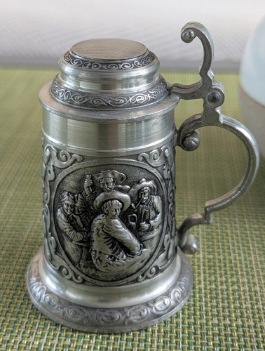 Zinn krug mini bierkrug - mini-bierkrug, /
