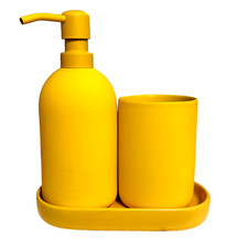 gelb matt -GANSJÖN Badezimmer