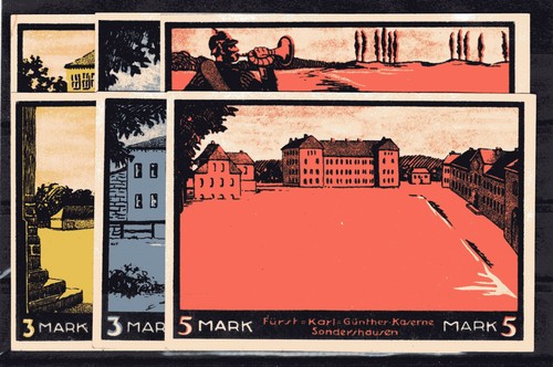 Erfurt scheine notgeld 2 - erfurt,