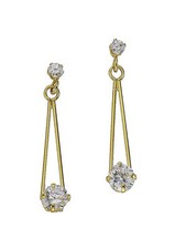 HEINE Firetti Gold 333 Ohrstecker mit Zirkonia,  NEU