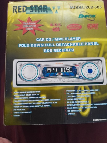 Autoradio radio tuner red - autoradio,