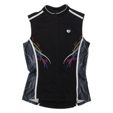 PEARL IZUMI Radsport Damen Trikot schwarz ärmellos 1/2 Zip M