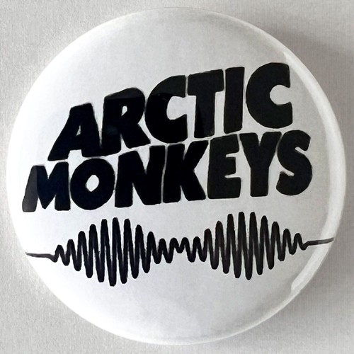 Arctic monkeys band button pin - monkeys,