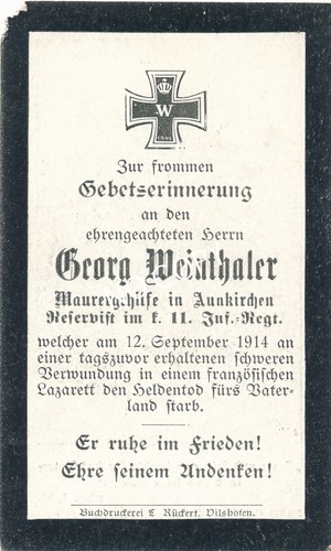 Foto sterbebild deutscher - foto,