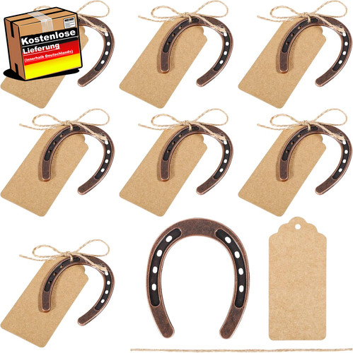 Hufeisen glücksbringer set - hufeisen,