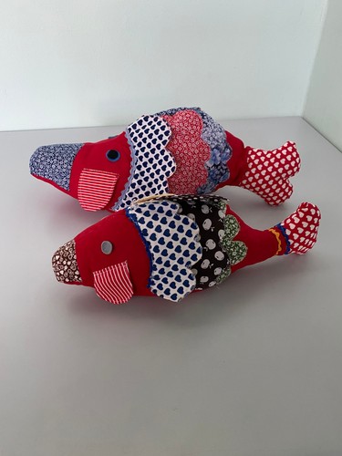 Fisch kissen patchwork deko - 2,