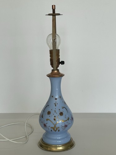 Blaue opalglas tischleuchte - blaue,