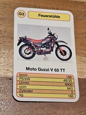 Moto Guzzi V 65 TT - G3   - Einzelkarte - Quartett  (6)