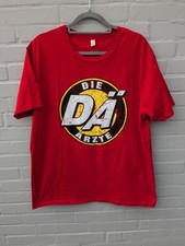 Die Ärzte DÄ Band T-Shirt Gr. XL Rot Big Print Offizielles Merchandise Original 