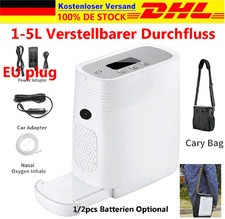 1-5L Tragbare Oxygen Konzentrator Sauerstoffkonzentrator Sauerstoffgerät EU 220V