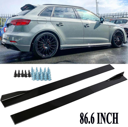 Glanz schwarz sideskirts - 86,6",