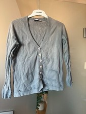 Damen Strickjacke Größe 38 von niceconnection  blaugrau verwaschen