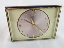 Vintage Tischuhr Junghans -Wecker Mechanisch Handaufzug 50er Jahre Design