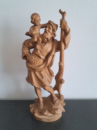 Vintage holzfigur heiliger - vintage,