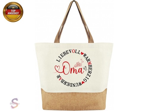 Jutebeutel oma geschenk - jutebeutel,